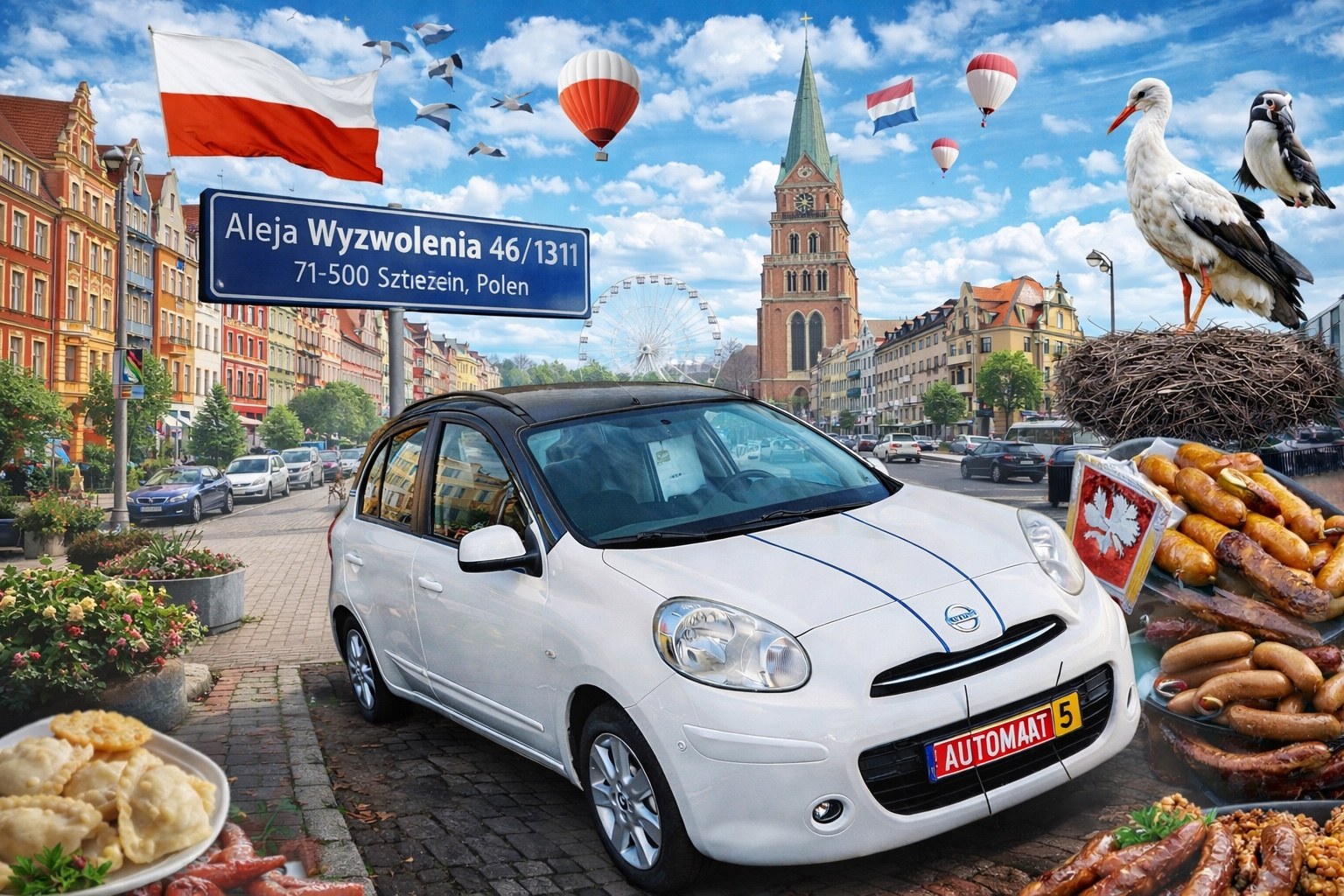 Onze huwelijksreis naar Szczecin met de Nissan Micra